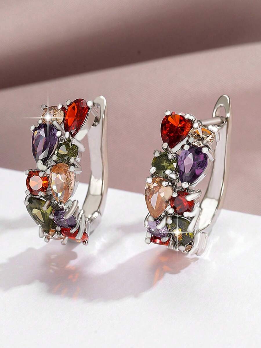 CZ Earrings - Multi