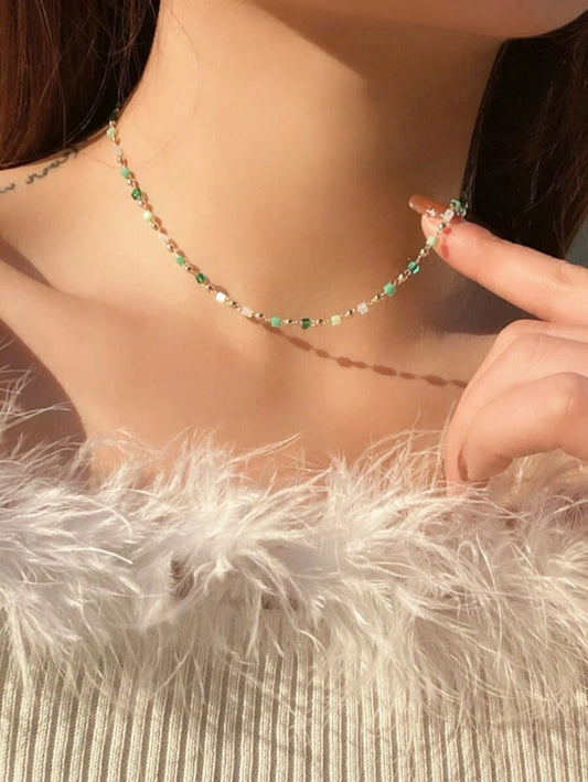 Crystal Necklace - Green