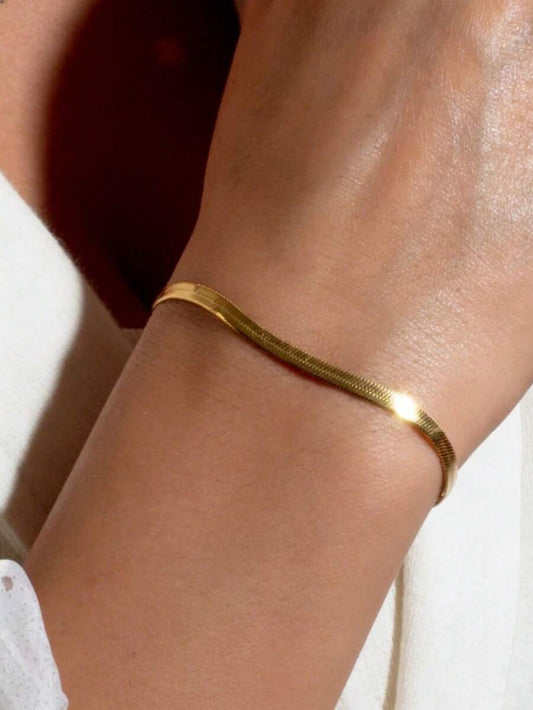 Herringbone bracelet - Gold