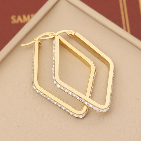Droplet Hoop Earrings - Gold
