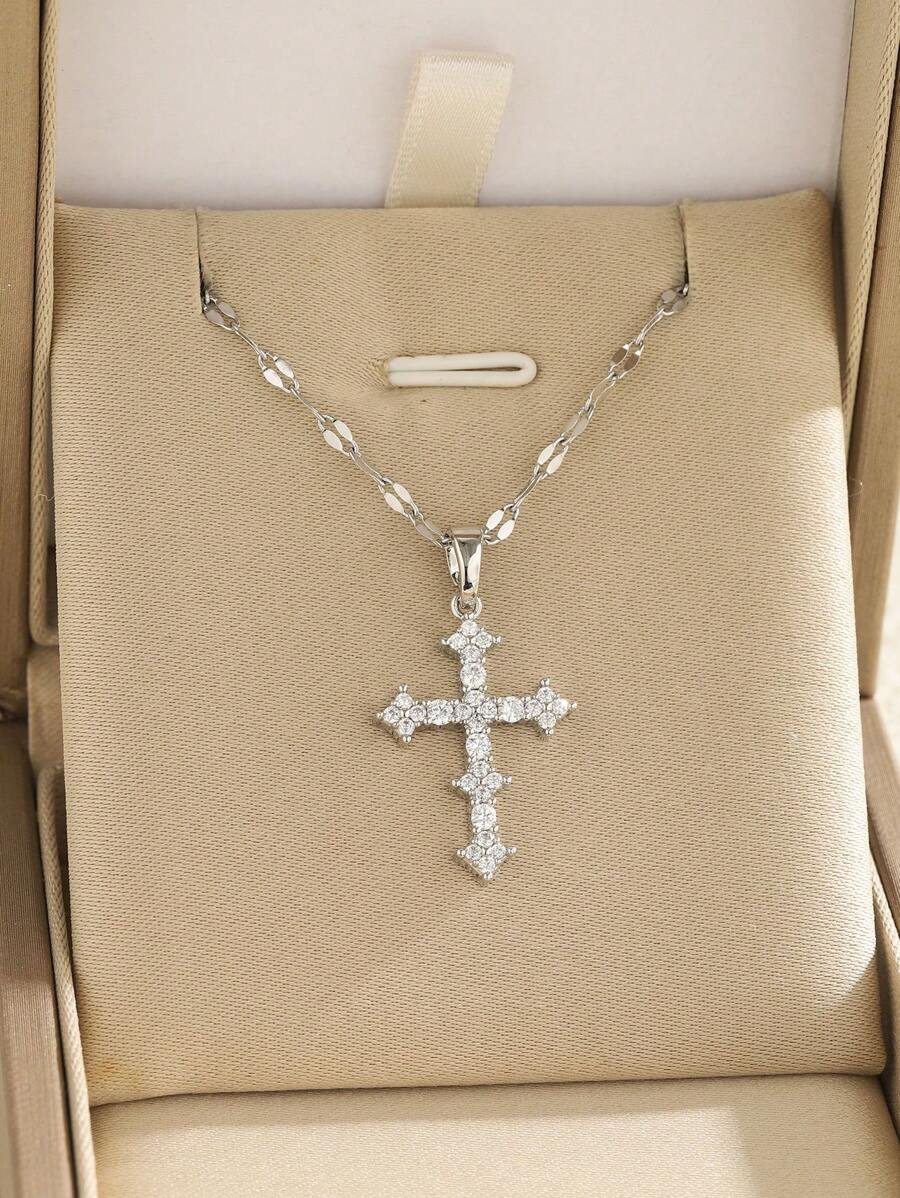 Cross Necklace - Silver