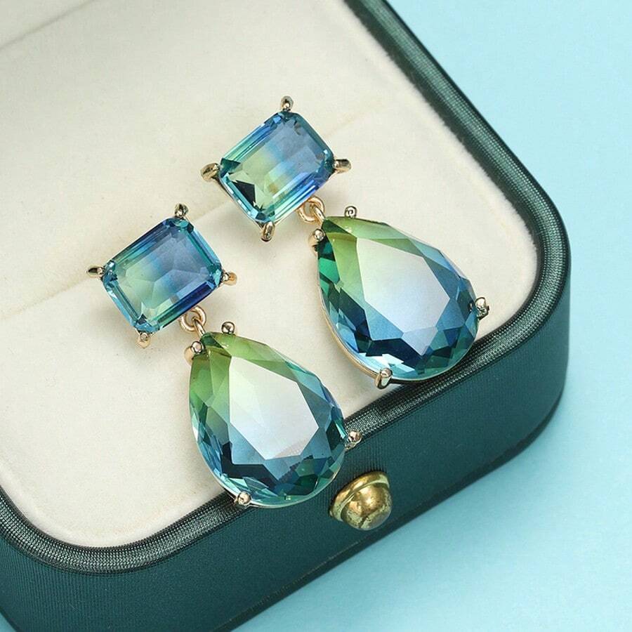 Teardrop Earring - Blue