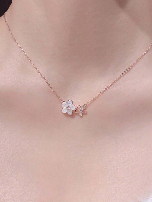 Cherry Blossom Pendant - Rose Gold