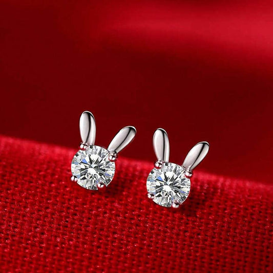 Bunny Earrings - Silver