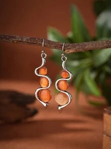 Cat’s Eye Earrings - Orange