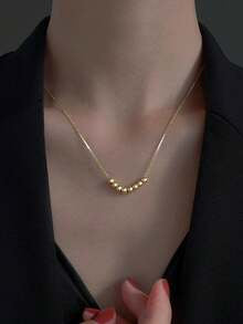 Beaded Pendant - Gold