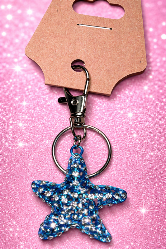 Bag Charm - Skilled Starfish - Blue