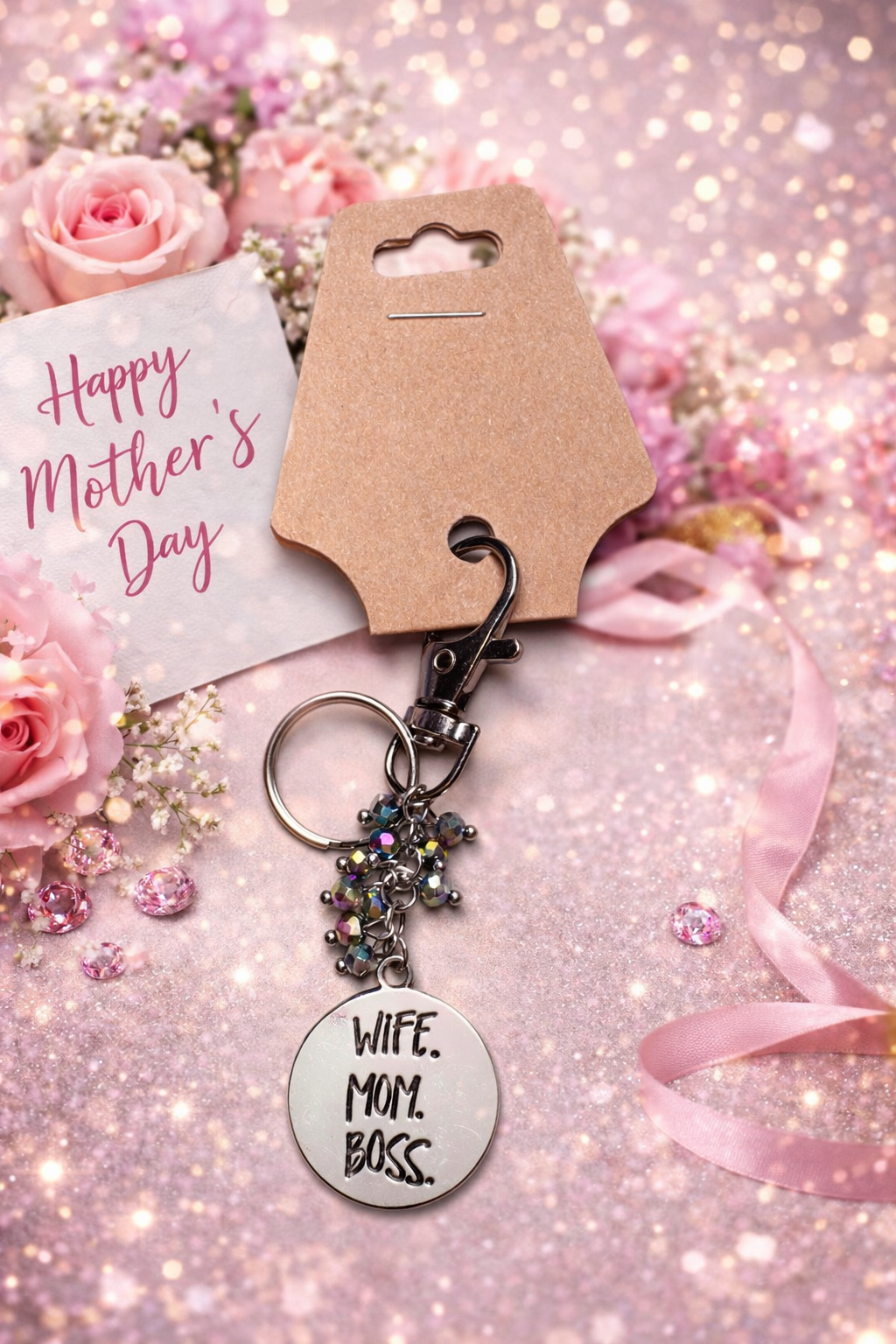 Bag Charm - Words To Live By - Multi