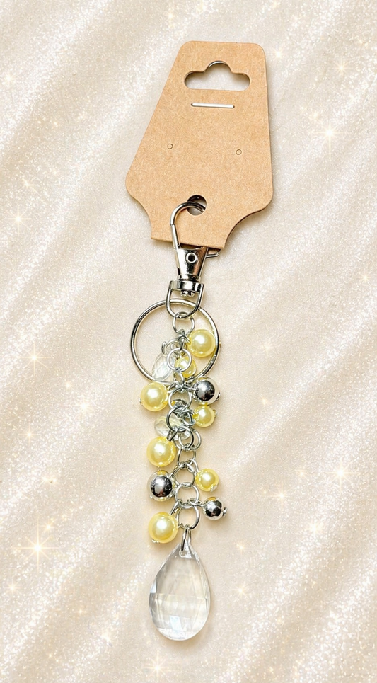 Bag Charm - Teardrop Serenity - Yellow