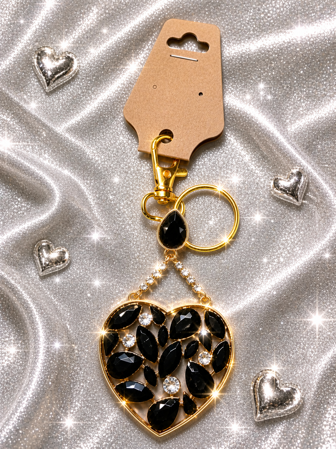 Bag Charm - Glittery Gait - Black