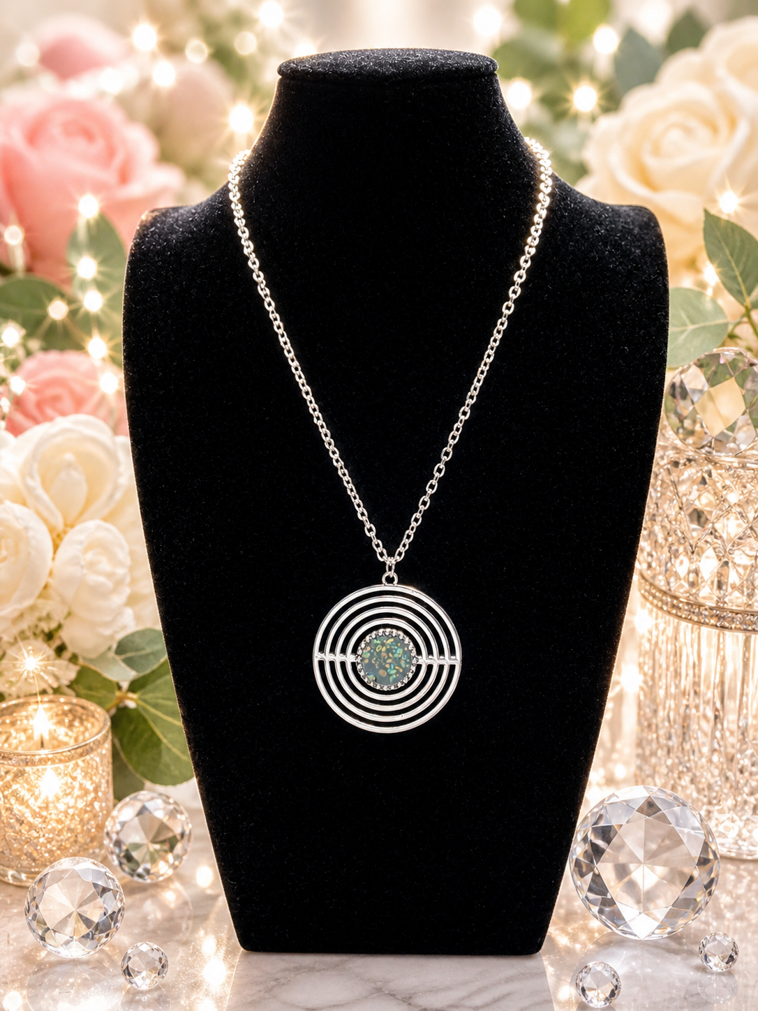 Custom Necklace - Targeted Tranquility - Black