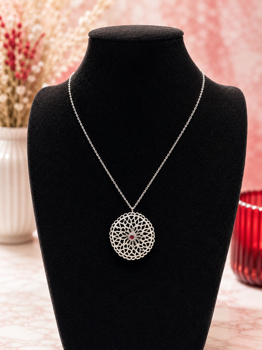 Custom Necklace - Rolling Radiance - Red