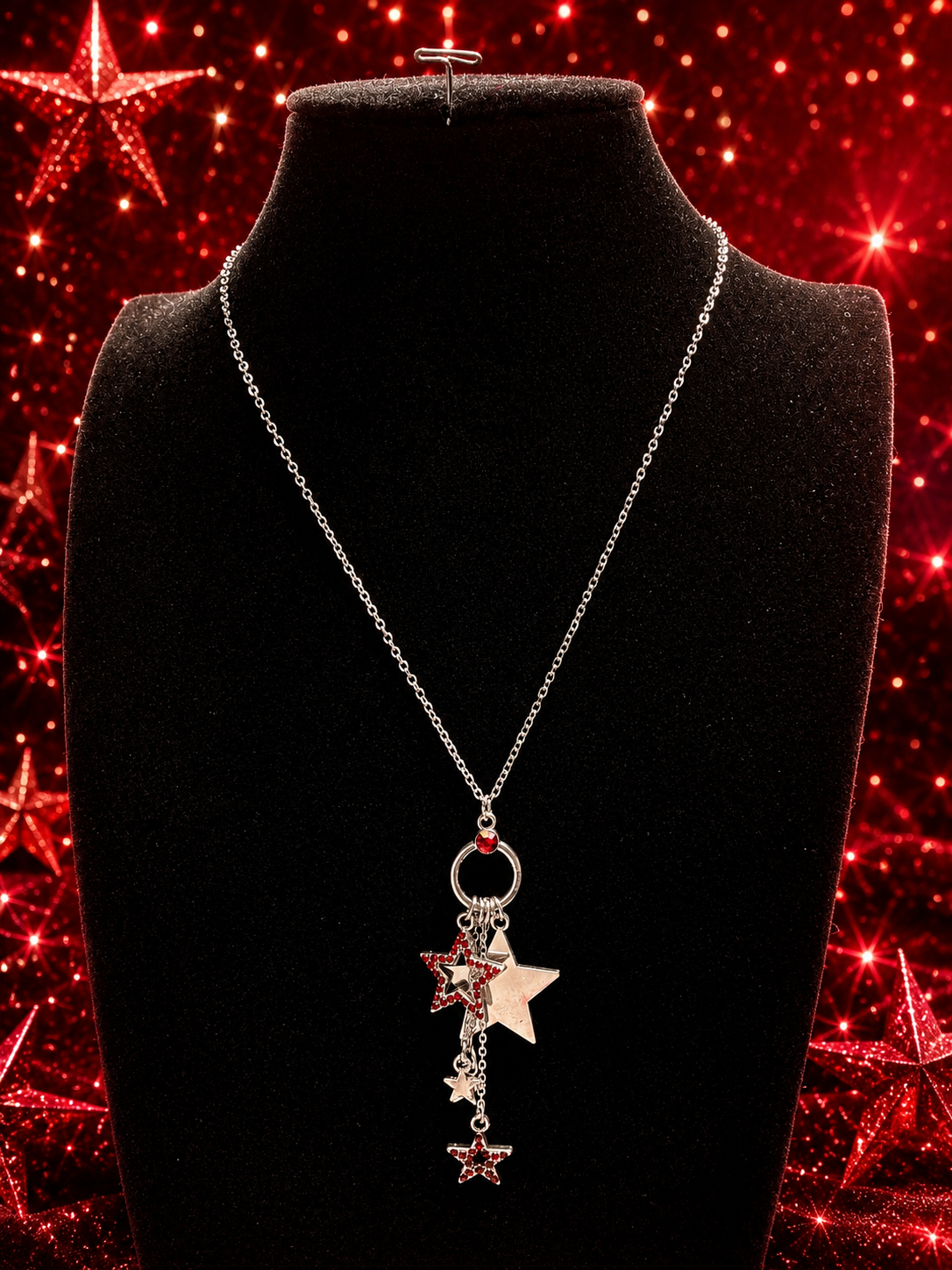 Custom Necklace - Starry Statutes - Red