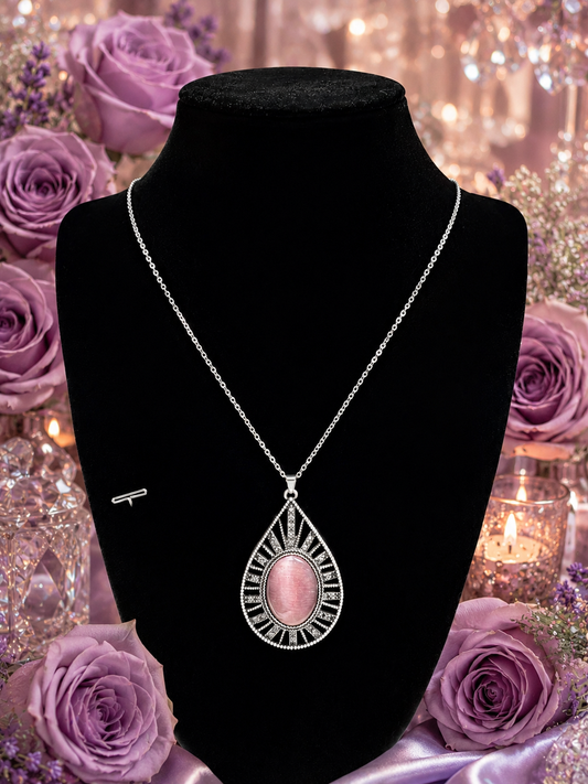 Custom Necklace - Purple Cat’s Eye