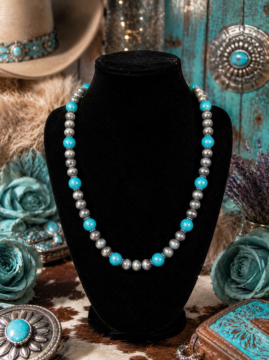 Custom Necklace - Steady Stones - Blue