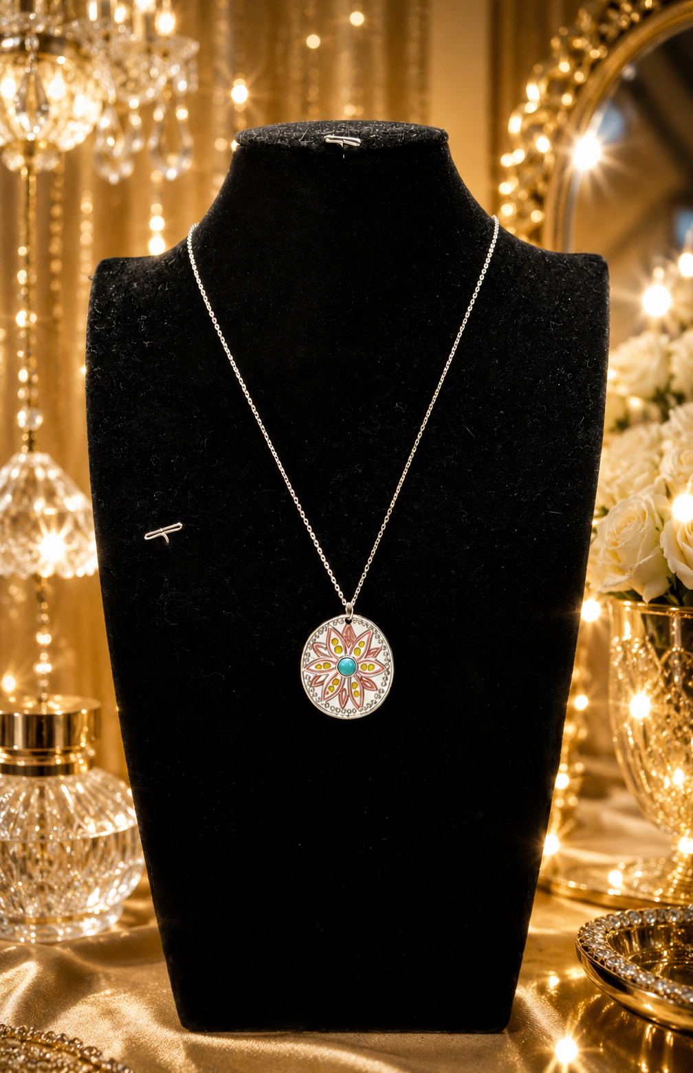 Custom Necklace - Mandala Marvel - Yellow