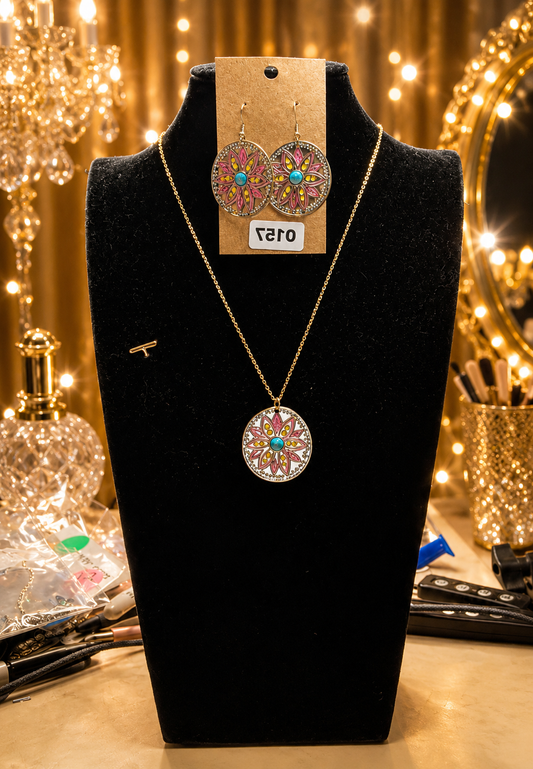 Custom Earrings - Mandala Marvel - Yellow