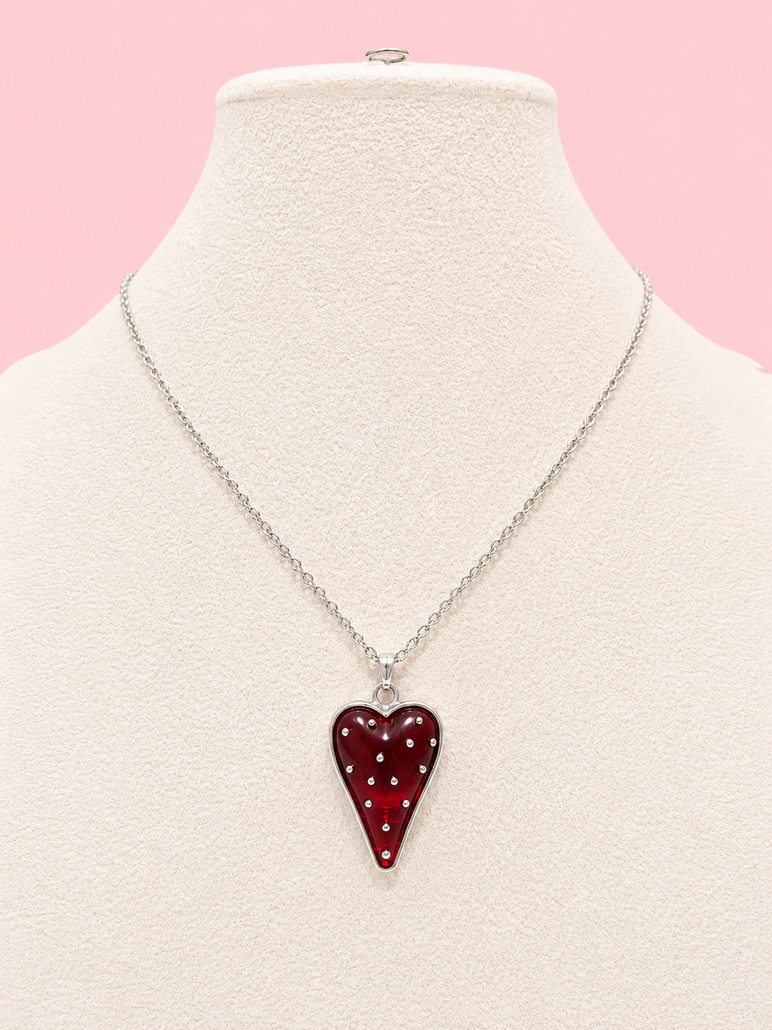 Custom Necklace - Glossy Goodwill - Red