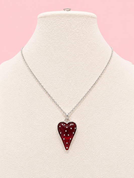 Custom Necklace - Glossy Goodwill - Red