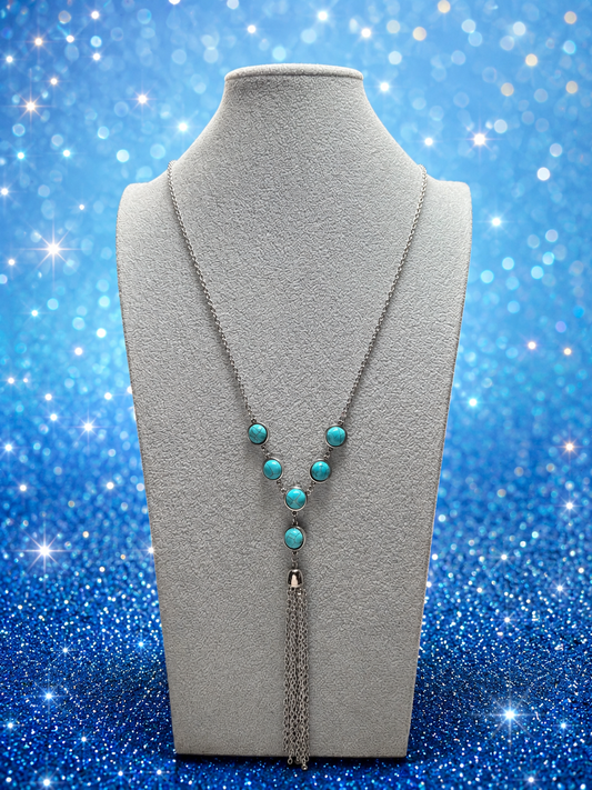 Turquoise Necklace - Blue