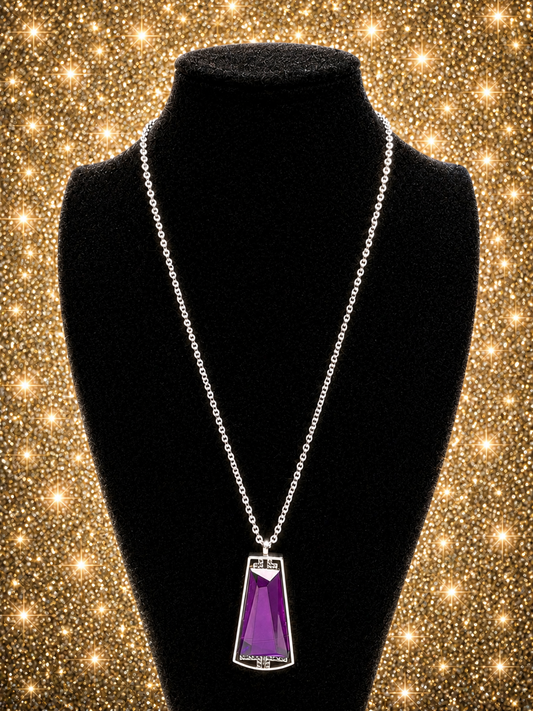 Custom Necklace - Empire State Elegance - Purple