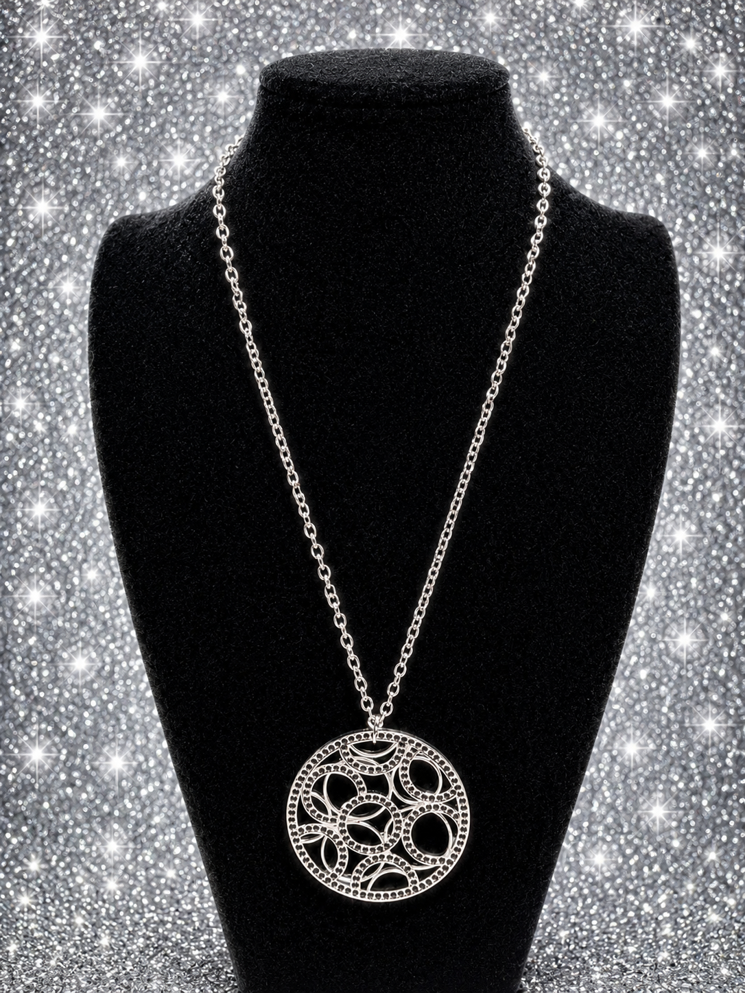 Custom Necklace - Thanks A MEDALLION - Purple
