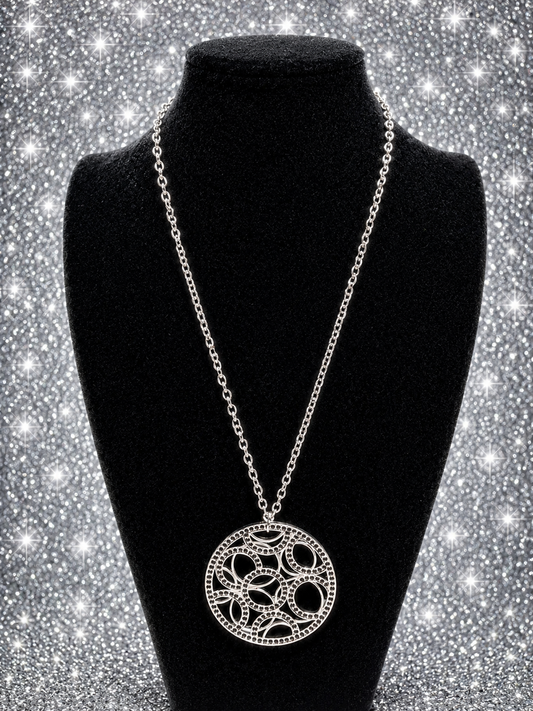 Custom Necklace - Thanks A MEDALLION - Purple