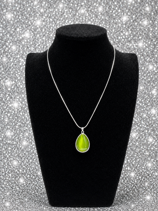Custom Necklace - Dewy Disposition - Green