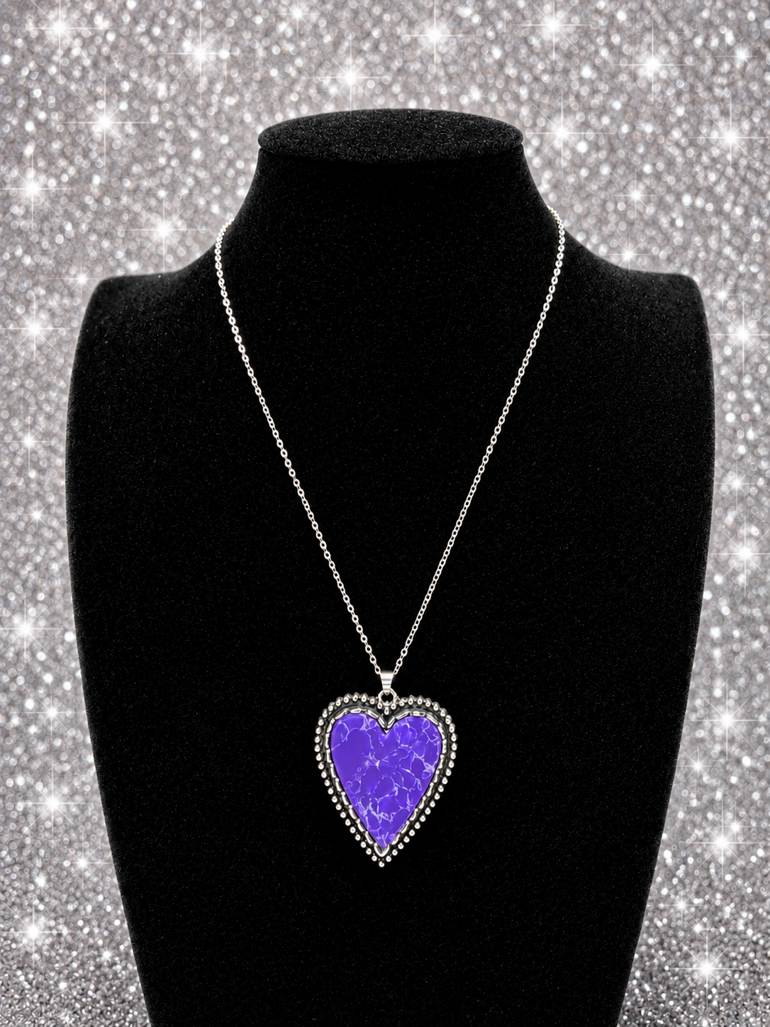 Custom Necklace - Stony Summer - Purple