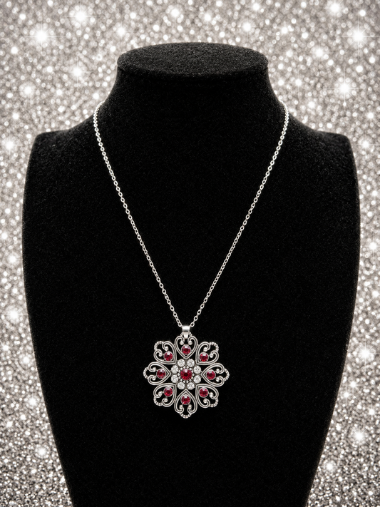 Custom Necklaces - Garden of Love - Red