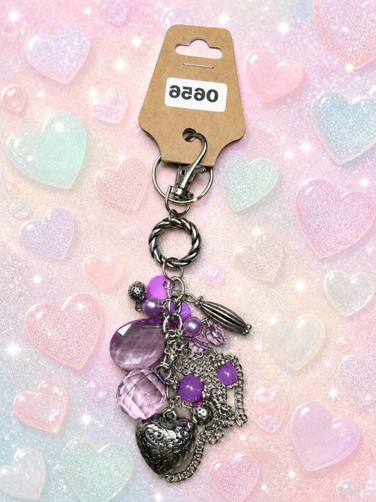 Bag Charm - AMOR to Love - Purple