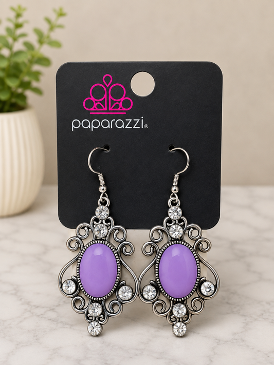 Acrylic Earring - Purple