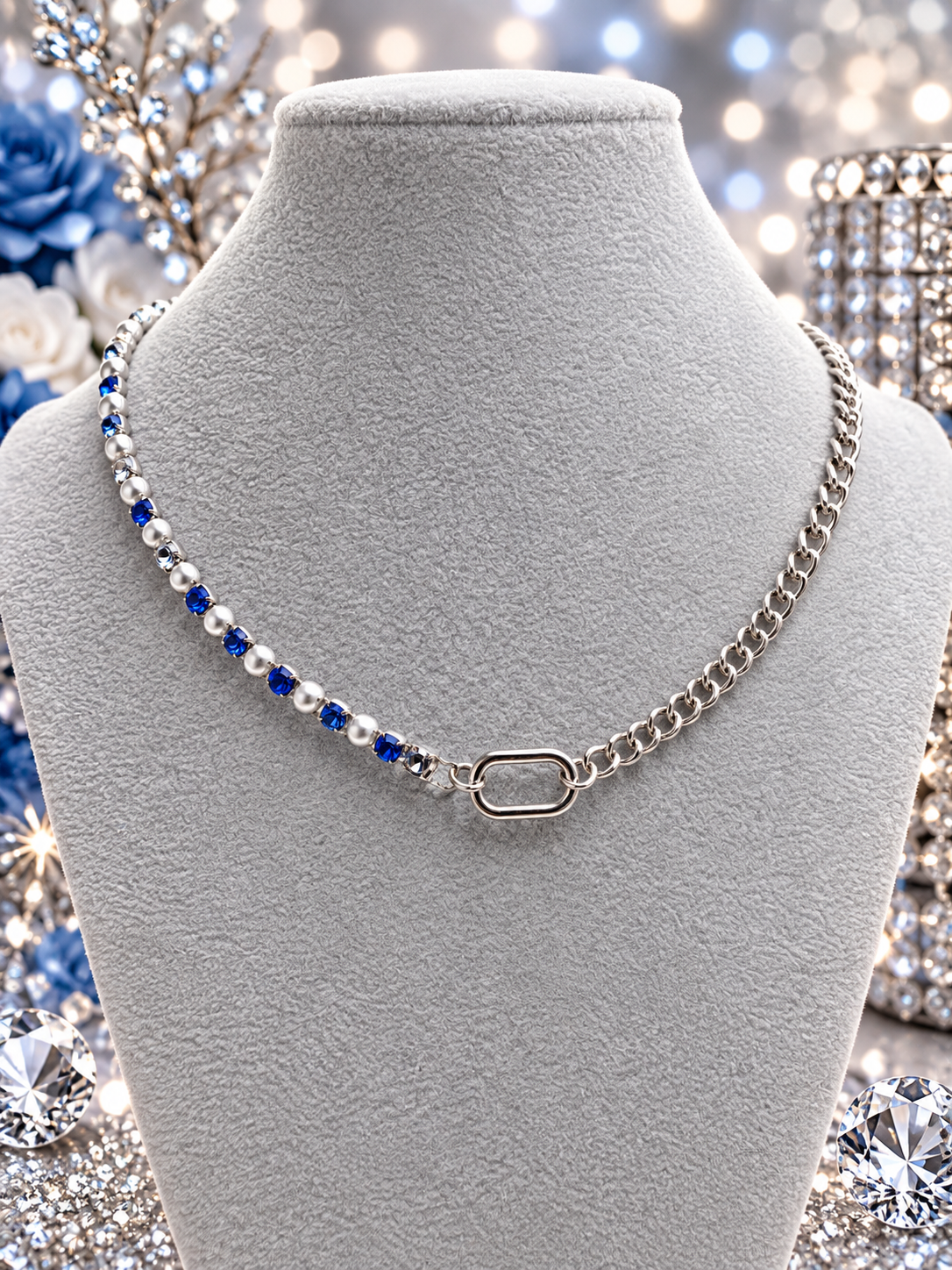 Custom Necklaces - Mismatched Makeover - Blue
