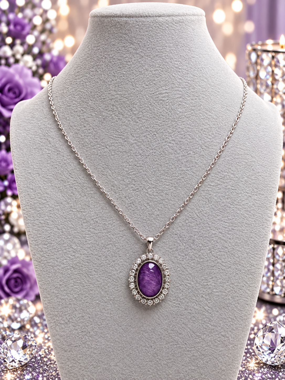 Custom Necklace - Purple