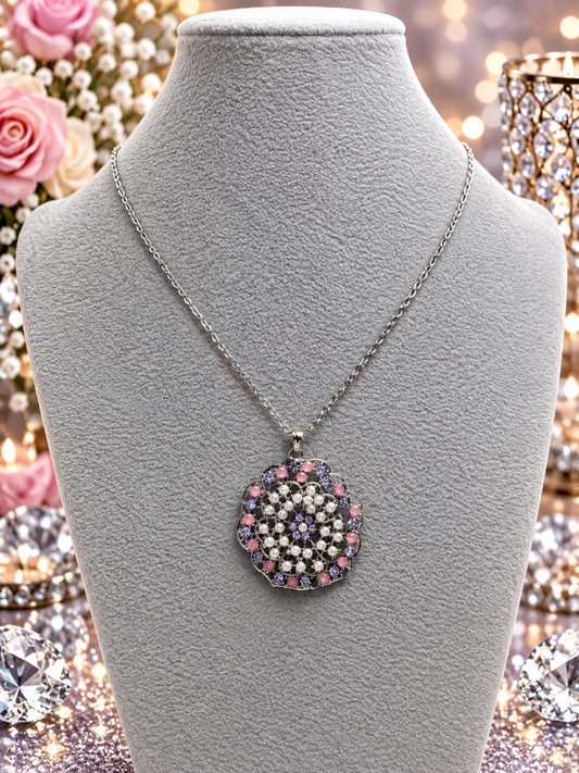 Custom Necklace - Glowing Grace - Purple