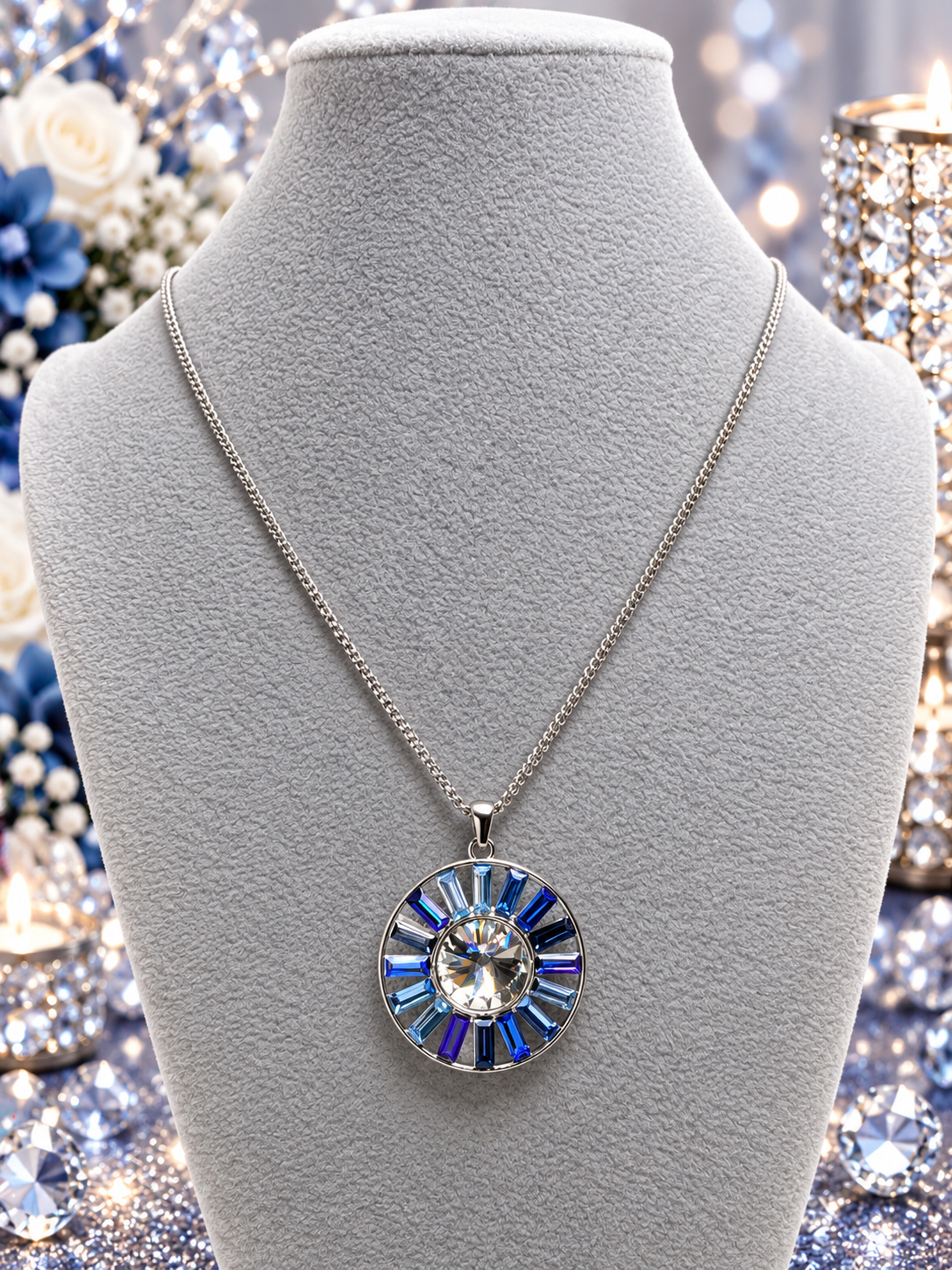 Custom Necklaces - Tiered Talent - Blue