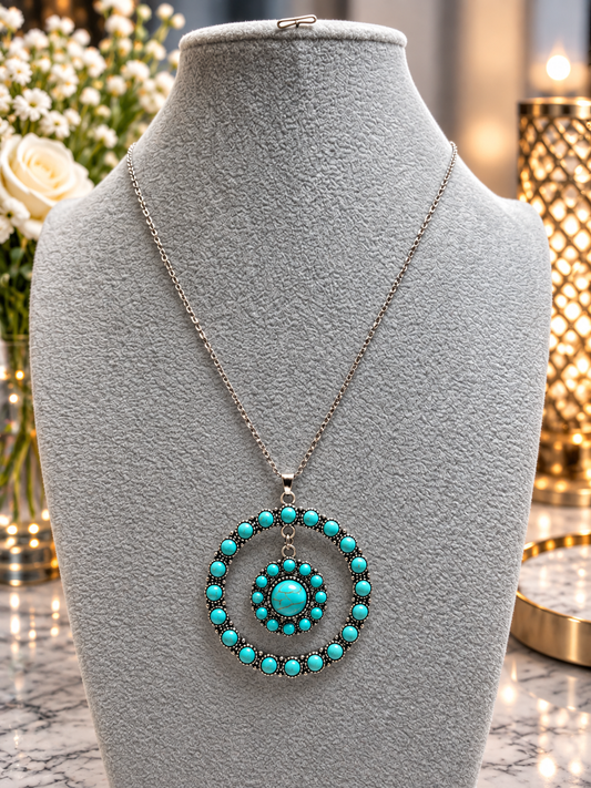 Custom Necklaces - Saguaro Sanctuary - Blue