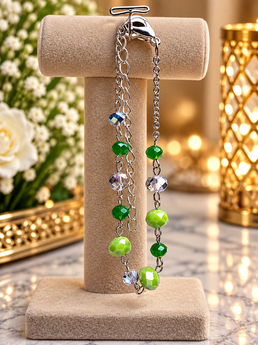 Custom Bracelet - Radiantly Rich - Green