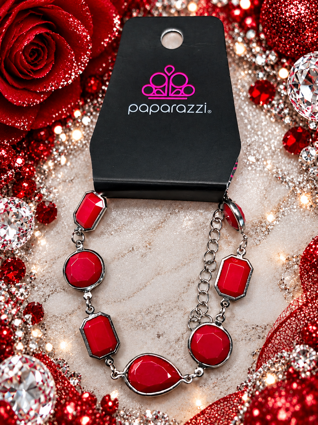 Acrylic Bracelet - Red