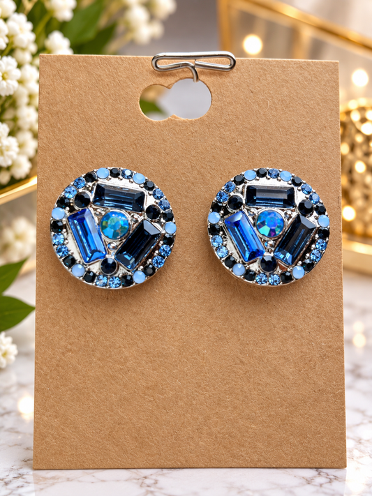 Custom Earrings - Eclectic Elevation - Blue